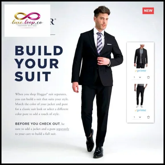 Premium Stretch Classic Fit Suit Jacket, Office Formal Wear